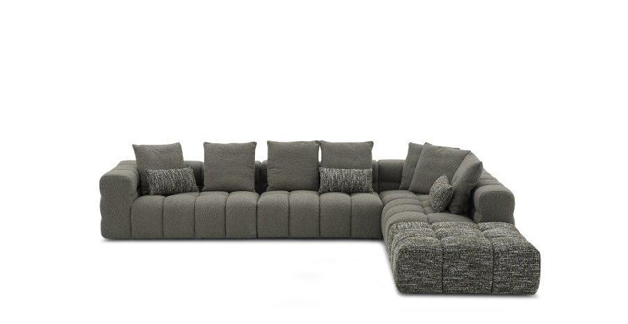 מערכת ישיבה דגם ALPS מבד ספה מבד תלת מושבי 300ס