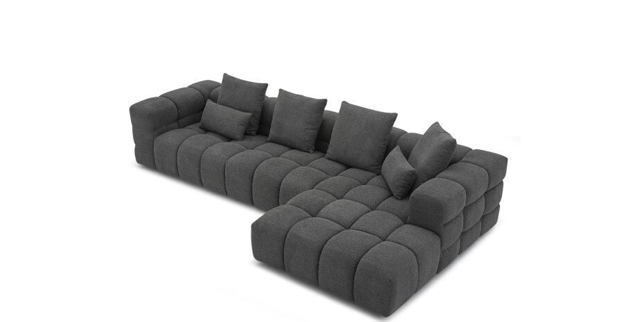 מערכת ישיבה דגם ALPS מבד ספה מבד תלת מושבי 300ס