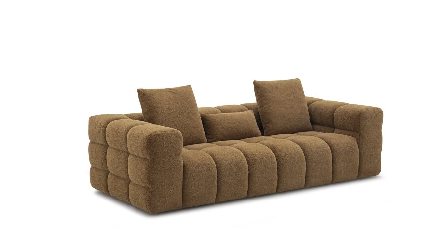 מערכת ישיבה דגם ALPS מבד ספה מבד תלת מושבי 300ס