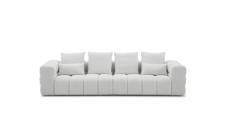 מערכת ישיבה דגם ALPS מבד ספה מבד תלת מושבי 300ס