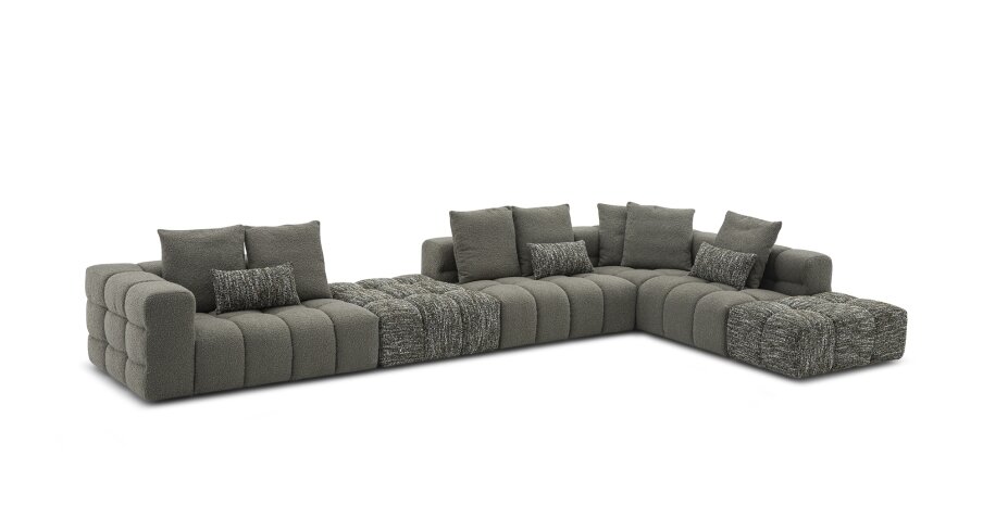 מערכת ישיבה דגם ALPS מבד ספה מבד תלת מושבי 300ס