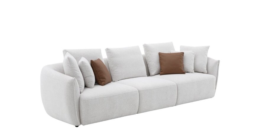 מערכת ישיבה דגם MONACO מבד ספה מעוגלת מבד (354X240 ס''מ)