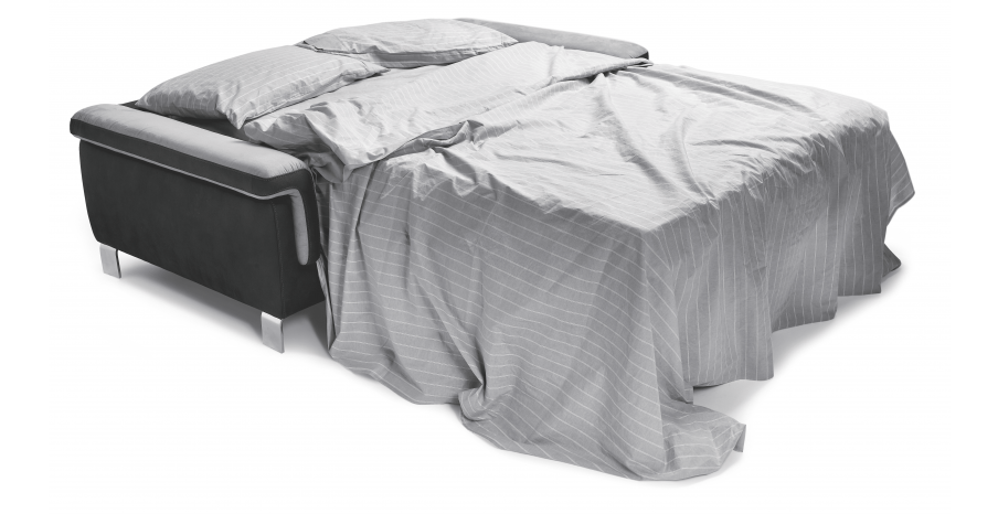 ספה נפתחת למיטה דגם ELMAS מעור/ בד ספה מבד תלת מושבי (200 ס''מ) נפתחת למיטה כולל מזרן