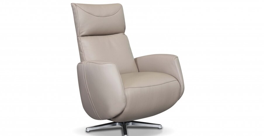 כורסאת טלוויזיה דגם LINCOLEN מעור/ בד כורסאת ריקליינר מעור + 2 מנועים חשמליים