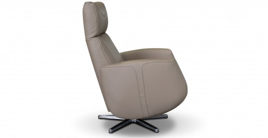 כורסאת טלוויזיה דגם LINCOLEN מעור/ בד כורסאת ריקליינר מעור + 2 מנועים חשמליים