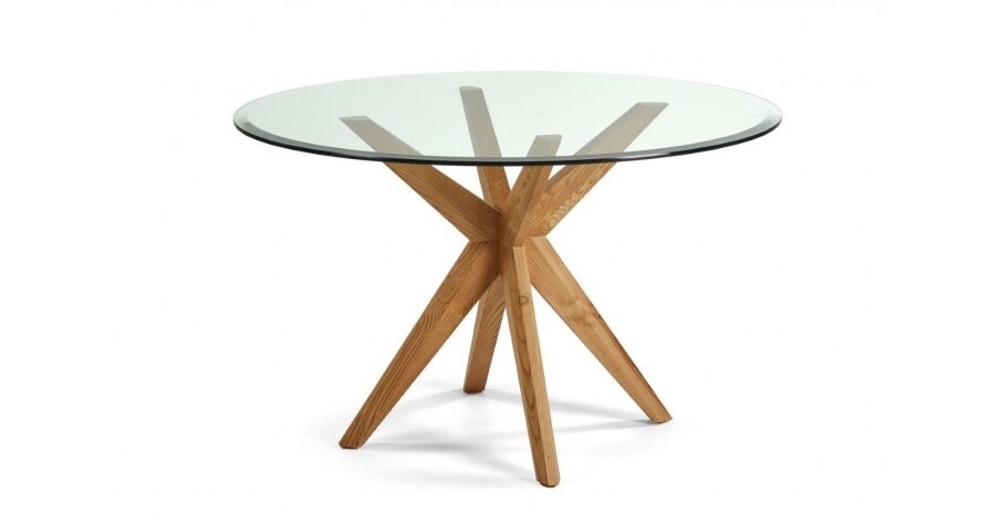 שולחן אוכל דגם P104 -שולחן אוכל עגול מעץ  (Q140 ס