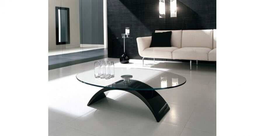שולחן קפה דגם TUDOR שולחן סלון מזכוכית