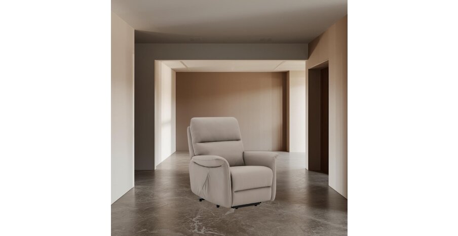 כורסא דגם MIKE כורסאת ריקליינר מעור / בד