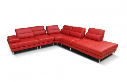 מערכת ישיבה פינתית אדומה