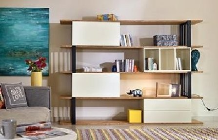 שידה איכותי לבנה חומה Arbor bookcase