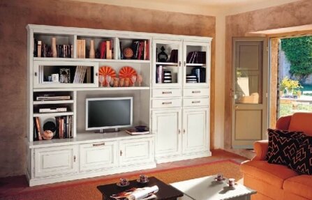 שידה לסלון לבנה