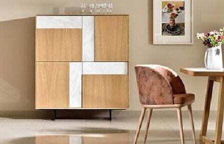 שידה מעץ בהיר Level highboard