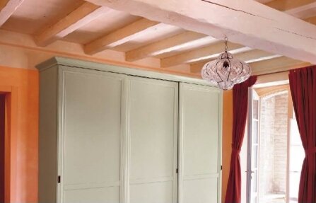 שידה מעץ דלתות גבוהה לבנה GEREMIA