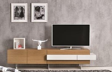 שידת מעוצבת לסלון חומה